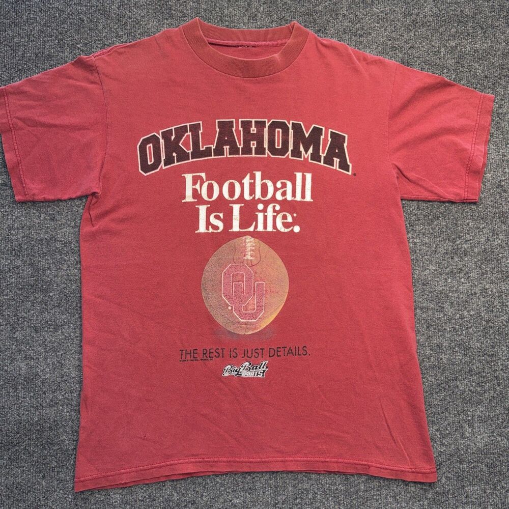Russell Vintage Oklahoma Football Men’s S Small Red Jersey  T-Shirt